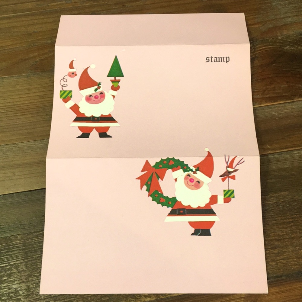 Vintage Christmas notecard